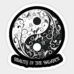 Beauty in the Balance - Yin Yang Sticker